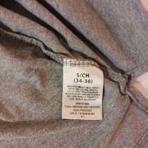 Puritan PM39502 Mens Gray Heather Cotton Blend Henley Long Sleeve Shirt S(34-36) image 5