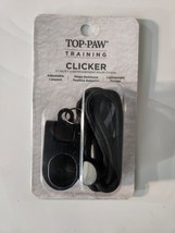 Top Paw Black Dog Training Clicker W/ Lanyard Ideal For Behavior Training - £5.53 GBP