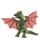 Folkmanis Winged Dragon Hand Puppet, Green, red, 1 ea - $45.00