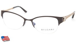 NEW BVLGARI 2163-H 2000 DARK BROWN EYEGLASSES FRAME 52-18-135mm B38mm Italy - £154.91 GBP