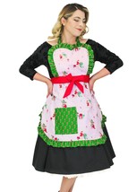 Pretty in Pink Pin Up Christmas Apron - £25.43 GBP