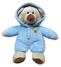 TY Pluffies BABY BEAR BLUE Teddy PJs Pajamas 10&quot; Plush Stuffed Animal Lo... - $14.36
