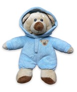 TY Pluffies BABY BEAR BLUE Teddy PJs Pajamas 10&quot; Plush Stuffed Animal Lo... - £10.78 GBP