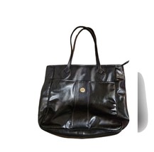 Liz Claiborne Heritage Tote Women&#39;s Black Shoulder Handbag - $27.66