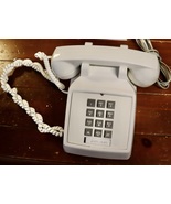 1990s white push button desk telephone  #2500 by Premier - $29.00