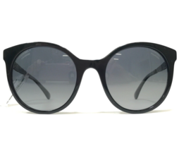 CHANEL Sunglasses 5440-A c.888/S8 Black Round Frames with Blue Gradient Lenses - £175.46 GBP