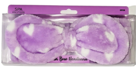Spa Solutions Women Girls Bow Knot Soft Hair Band Plush Headband bath - 2 Pack - £7.86 GBP