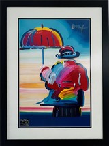 Peter Max Umbrella Man 48x36 Mix Media Acrylic w Remarque &amp; Park West Appraisal - £8,139.94 GBP