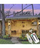 LED Fairy String Curtain Lights 8-Mode USB Remote Lights Christmas Home ... - $8.90+
