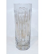 EXQUISITE SIGNED CESKA CRYSTAL 10&quot; CYLINDER BEAUTIFULLY CUT VASE ~ST MOR... - £67.91 GBP