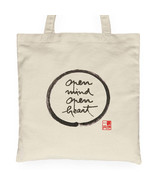 Thich Nhat Hanh Calligraphy Tote Bag Open Mind Open Heart Handbag Cotton... - €14,71 EUR