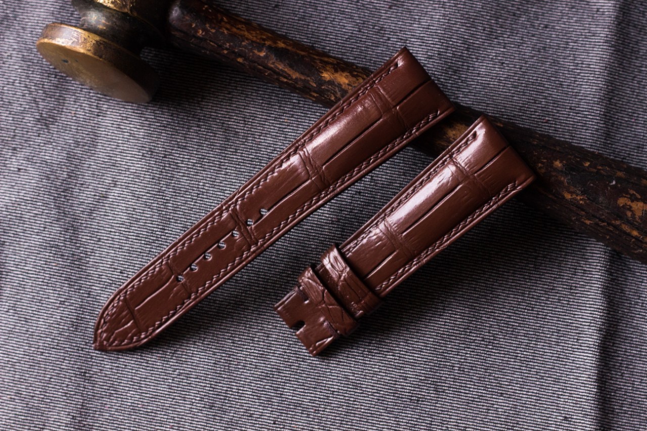 (Customizable, multiple size) Alligator leather handmade watch straps - $149.99