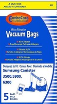 Samsung 3500,5900,6300 Canister Vacuum Bags (5 Pack) -Generic. Part# 212 - £9.67 GBP