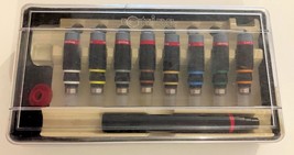Rotring Varioscript technical pens set 2 m/m - 10 m/m 0.2 mm - 1.0 mm #5 - £71.71 GBP