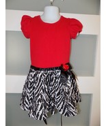 Bonnie Jean Red Rose Dropwaist Tiered Dress Size 3T Girl&#39;s - $247.83 MXN