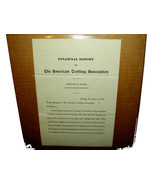 May 15 1913 AMERICAN TROTTING ASSOCIATION FINANCIAL REPORT Memo Cover Le... - $18.22 CAD