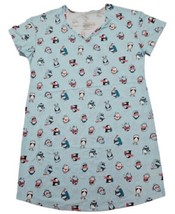 Secret Treasure Nightgown Pajamas Aqua Christmas Penguins Women&#39;s S/M 6/10 Nwt - £10.07 GBP
