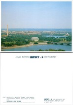 Washington D.C. Washington Monument Lincoln and Jefferson Memorials VTG Postcard - £7.51 GBP
