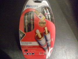 Philips Stereo Audio Cable 6 Ft 24K Gold Plated - $8.42