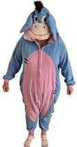 Eeyore one-piece zip-up fleece unisex size S pajama costume halloween ki... - $514.06 MXN