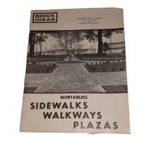 Belden Brick Company Mortarless Walkways Vintage Magazine “Brick Ideas” - £8.92 GBP