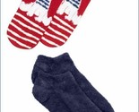 Nwt HUE 2-pack Natale Vacanza Orso Polare Footsie No Show Calzini IN Reg... - $3.98