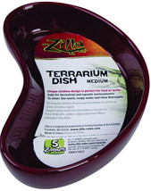 Zilla Terrarium Dish for Food or Water Medium - 1 count Zilla Terrarium Dish for - £11.19 GBP