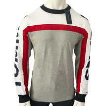NWT TOMMY HILFIGER MSRP $57.99 MEN&#39;S COLORBLOCK CREW NECK LONG SLEEVE T-... - £30.42 GBP