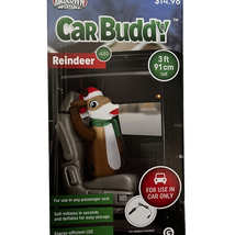 Reindeer Deer Car Buddy Christmas 3 Foot Inflatable Passenger Seat Gemmy... - $13.95