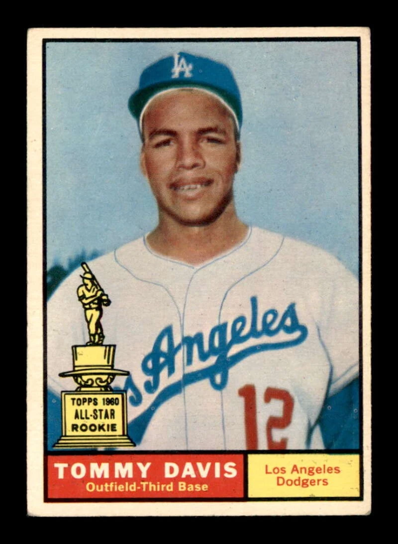 VINTAGE 1961 Topps #168 Tommy Davis VGEX - $8.95