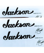 61 - J@ckson 3x headstock logo STICKER Adrian Smith Iron Maiden - $8.22 CAD