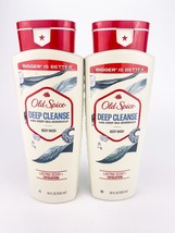 Old Spice Body Wash for Men Deep Cleanse with Deep Sea Minerals 18oz Lot of 2 - £16.89 GBP