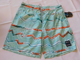 Maui And Sons Men&#39;s board shorts trunks Surf &quot;Pool Shorts&quot; Cruzer Size L Opal - £26.27 GBP