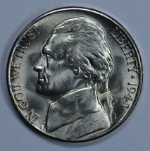 1943 S Jefferson uncirculated silver nickel BU  - $20.00