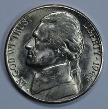 1944 S Jefferson uncirculated silver nickel BU Die crack on reverse - $23.00