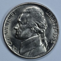 1952 D Jefferson uncirculated nickel BU - $14.00