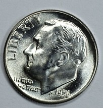 1956 P Roosevelt uncirculated silver dime BU Die error - $10.00