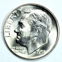 1958 D Roosevelt uncirculated silver dime BU - $10.00