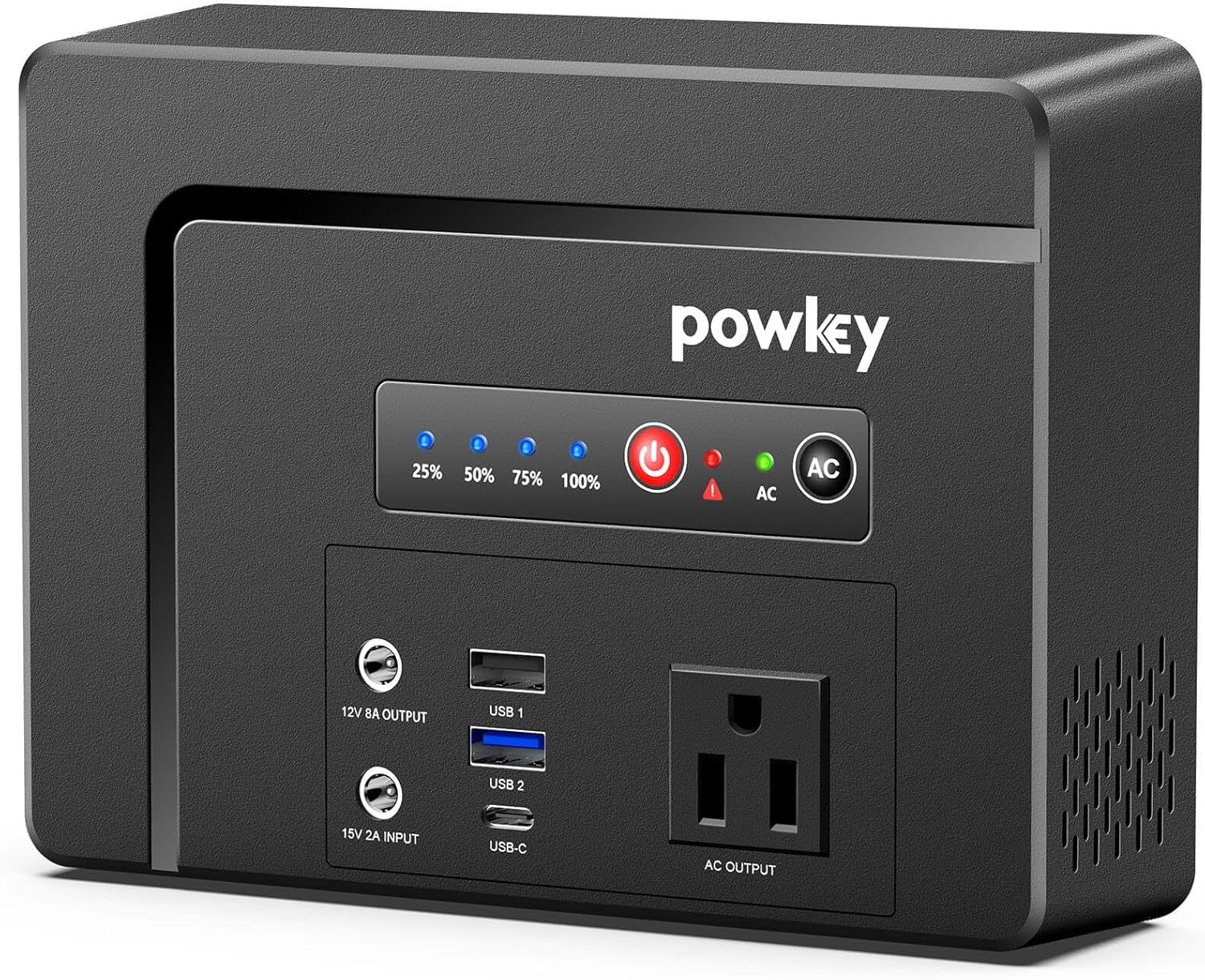 Powkey Portable Power Station 100W, 97Wh Small Portable Generator With Ac - $90.99