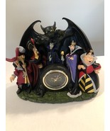 Disney Villains Mantle Desk Clock Hook Maleficent Evil Queen Chernabog J... - $199.99