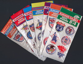 Package of 6 Olympic Puffy Stickers for the 1984 Games - £6.15 GBP