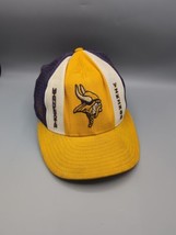 Vintage Minnesota Vikings AJD Lucky Stripes Snapback Hat Made USA - £11.41 GBP