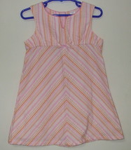 Girls Carters Sleeveless Multi Color Cotton Blend Dress Size 3T - $5.95