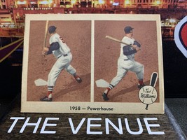 1959 Fleer Ted Williams Baseball #66 1958 Powerhouse - Boston Red Sox - £18.55 GBP