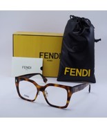 Fendi FE50085F 053 Shiny Havana 53mm Eyeglasses New Authentic - $3,904.56 MXN