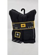 Caterpillar Mens Crew Socks Midweight Boot Cushion Black 6 Pack Shoe Siz... - $440.47 MXN