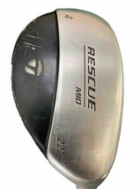 TaylorMade Rescue Mid 4 Hybrid 22 Degrees Stiff Steel 39 Inches Nice Gri... - $32.67