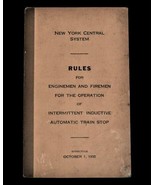 Vtg 1935 The New York Central Railroad Rules Automatic Train Stop Rare E... - €34,72 EUR