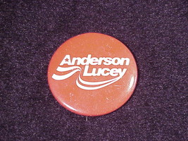 1980 Anderson Lucey Presidental Race Campaign Pinback Button, Pin - £4.71 GBP