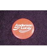 1980 Anderson Lucey Presidental Race Campaign Pinback Button, Pin - £4.68 GBP